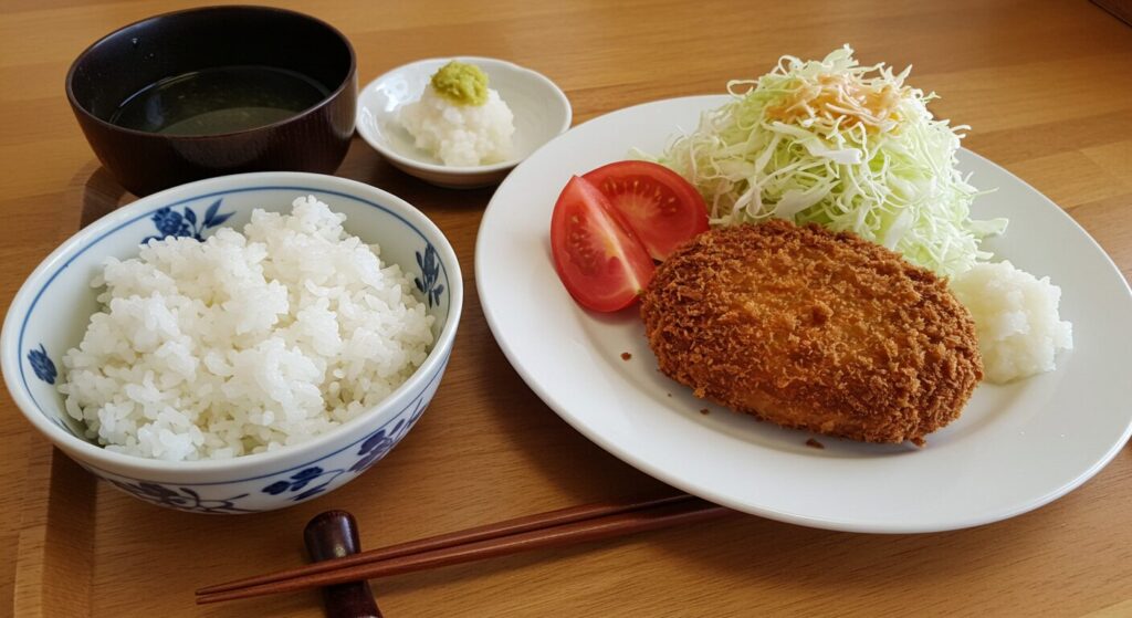 コロッケ何かける