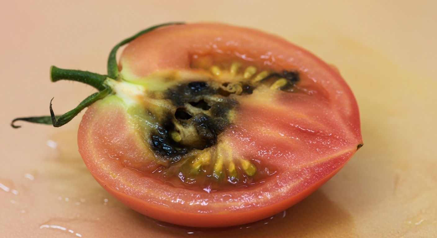 トマト 中が黒い