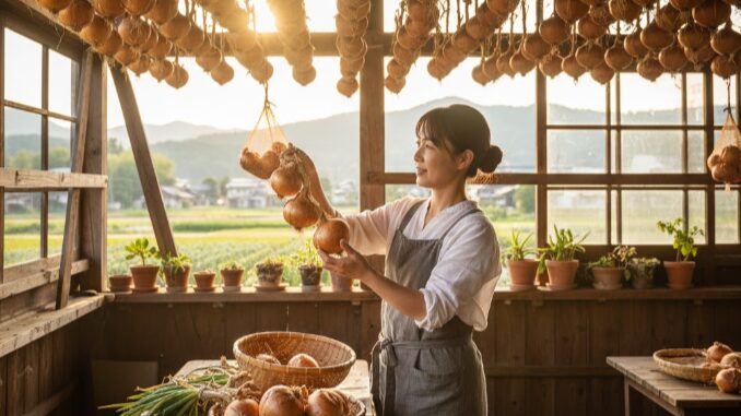 玉ねぎを干す理由と保存性の関係