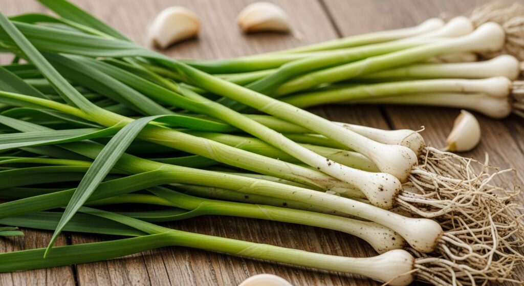 香りを重視するならニンニクの芽を使う