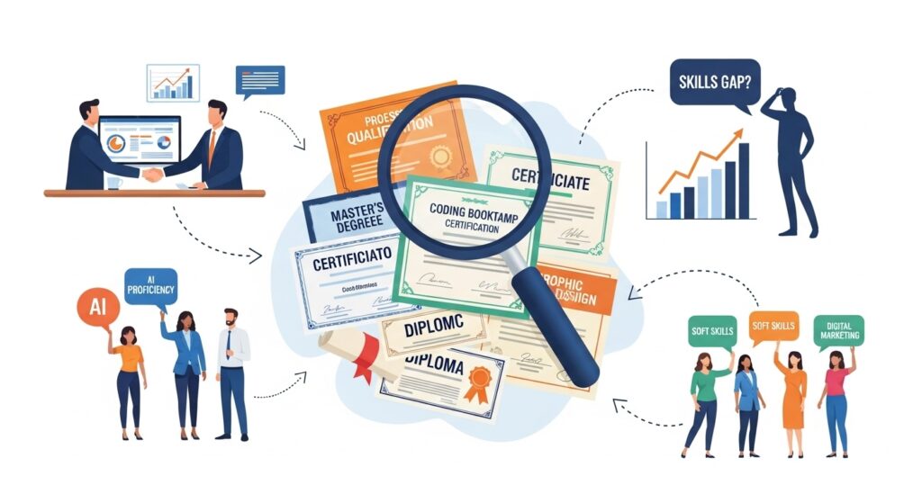 転職市場における資格の評価と需要