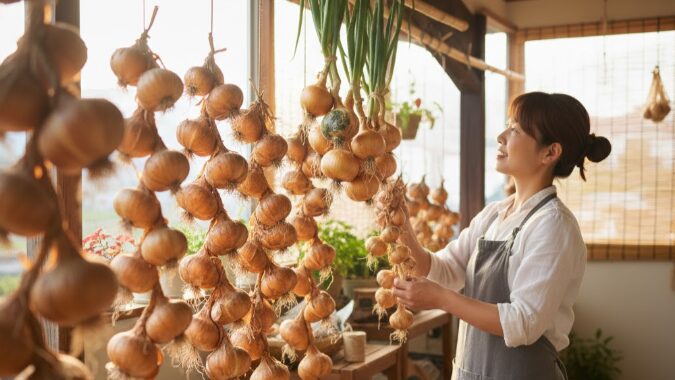 玉ねぎを干す理由とは？保存期間や栄養価へのメリット、保存のポイント