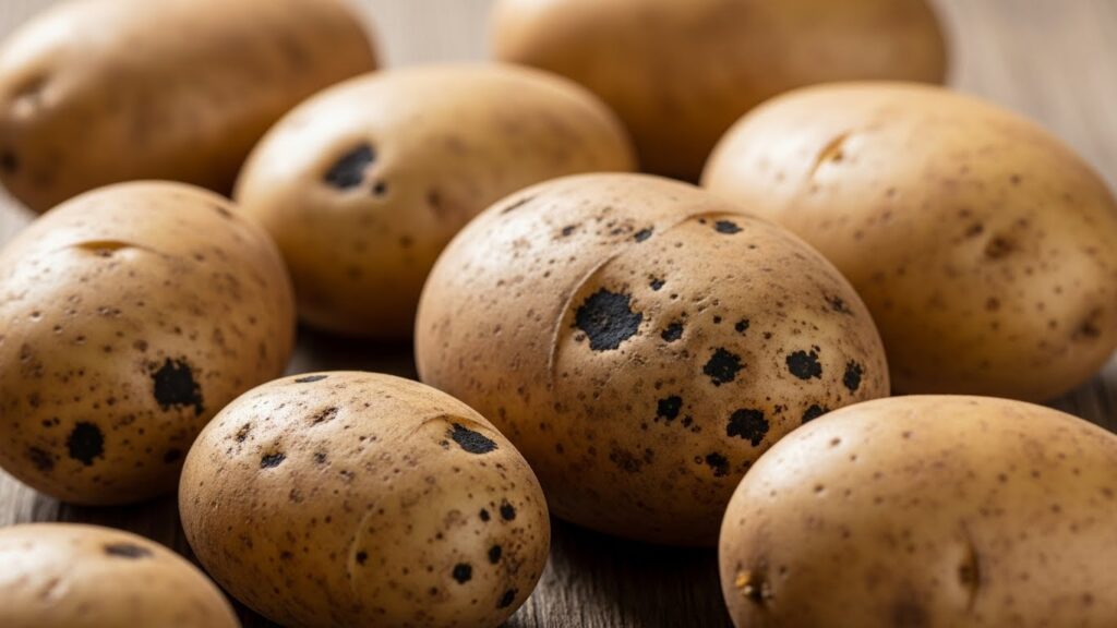 黒く変色したじゃがいもの安全性