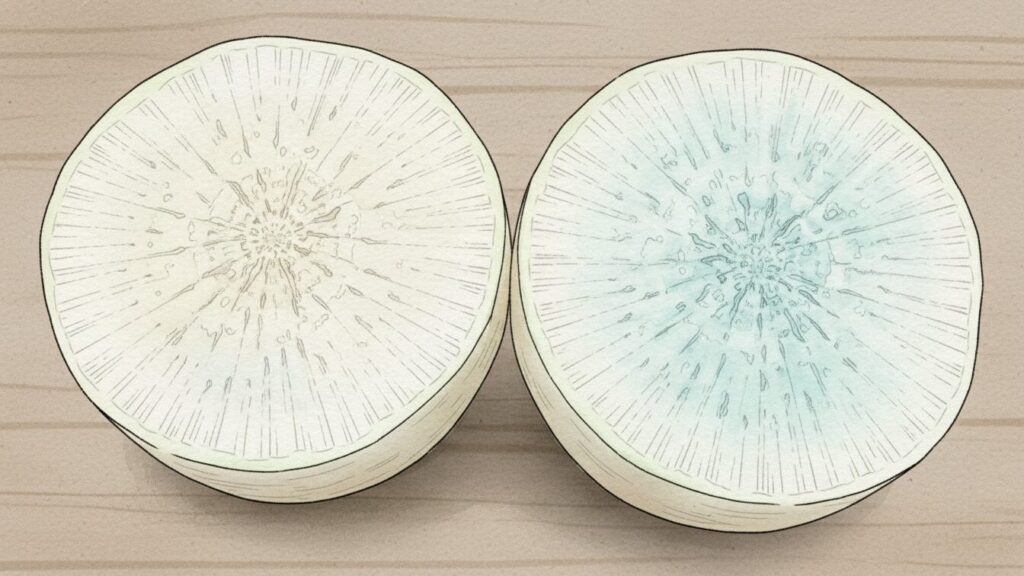 中身まで変色している場合の判断