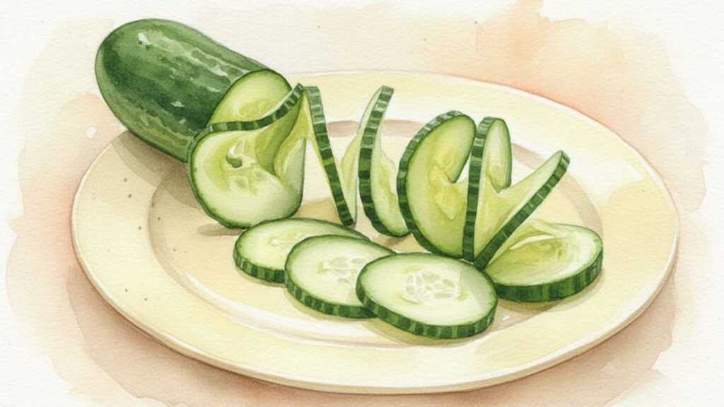 漬物にして穴の食感をカバー