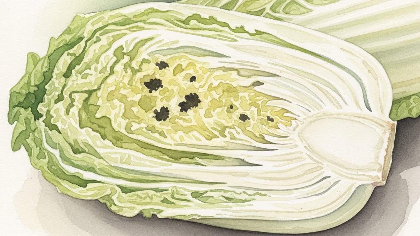 白菜の黒ずみは食べられる？黒い点の正体とカビの見分け方