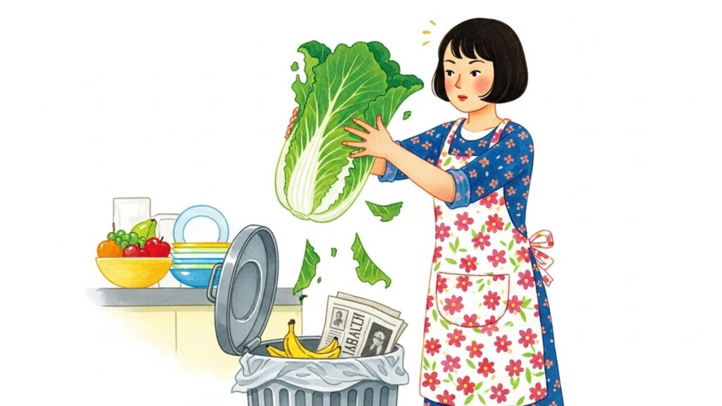 カビ臭い白菜は迷わず処分する