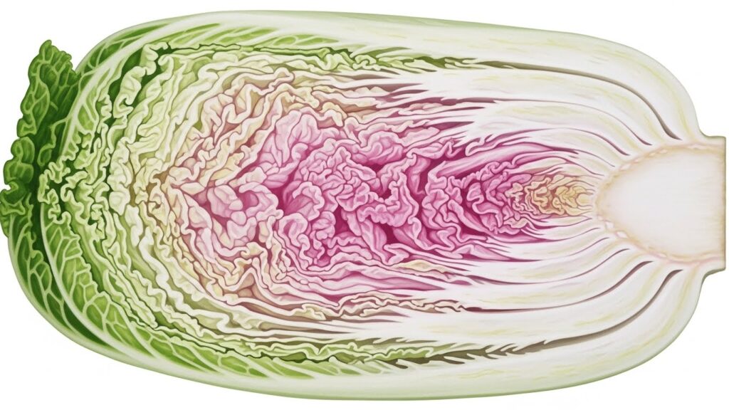 白菜の断面がピンクに変色する原因
