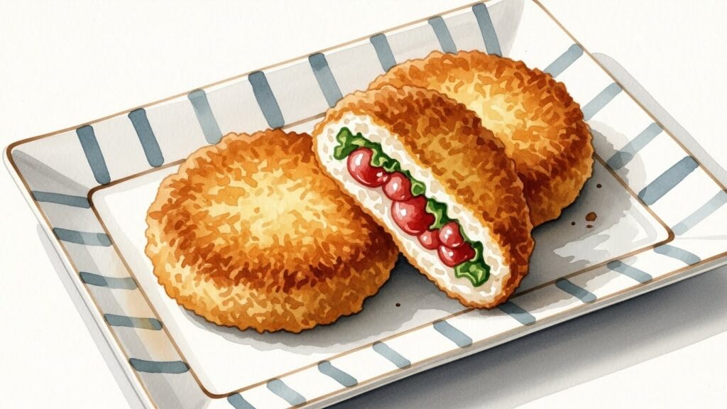 揚げずにスコップコロッケにする