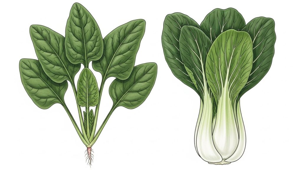 ほうれん草とシュウ酸量を比較
