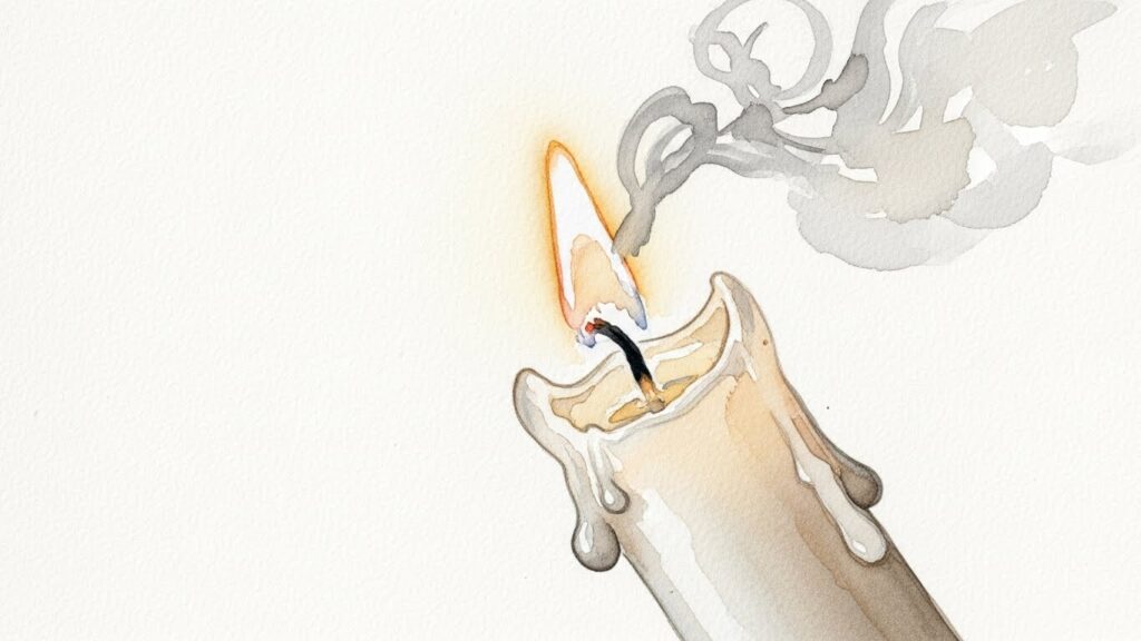 燃えないためのロウ漬け処理