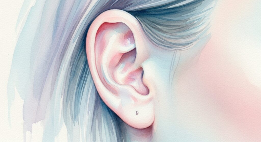 小指の爪を短く切って優しく掻く