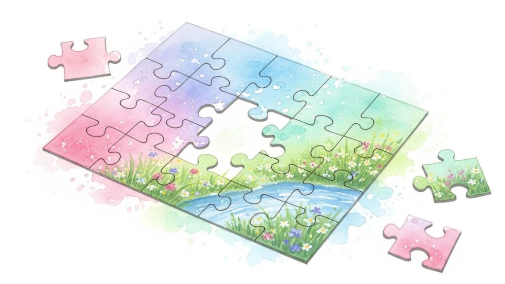 障子用のりや壁紙用のりはパズルに使えるのか