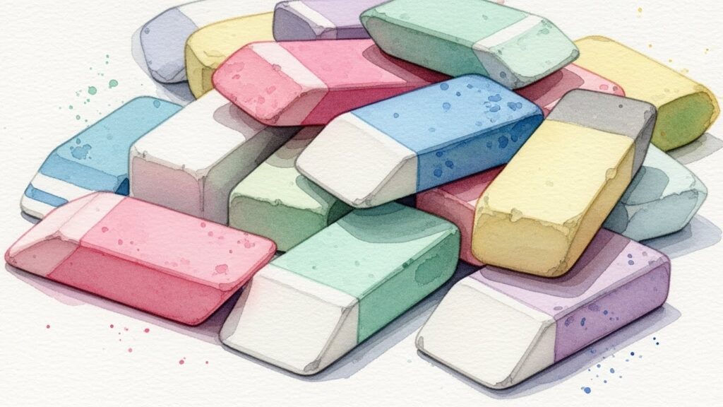 身近な道具で解決する消しゴムの代用テクニック