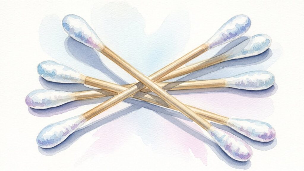 綿棒の軸も代用品として活躍