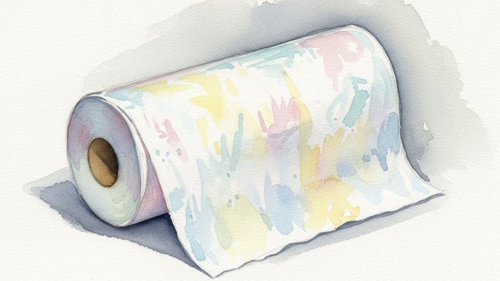 丈夫なキッチンペーパーも代用におすすめ