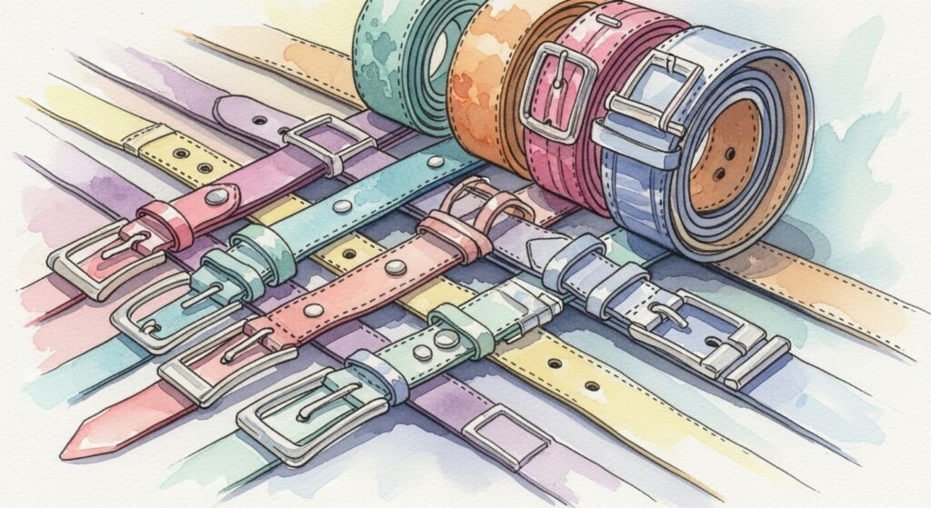 安全ピンを使ってウエストサイズを調整するテクニック