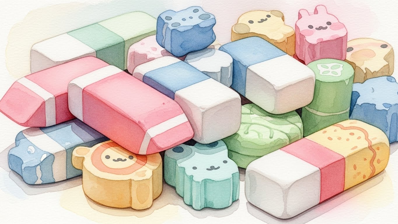 【緊急】消しゴムの代用はコレ！家にあるもので綺麗に消す裏技