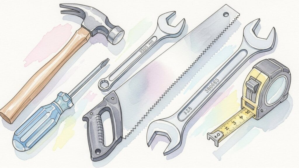 コンパスの針を利用する