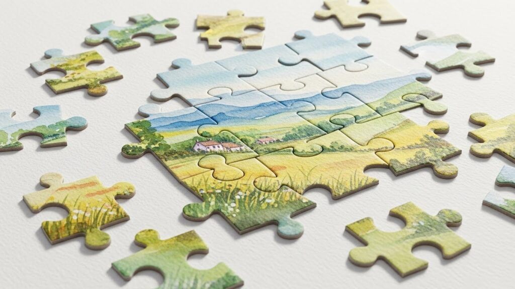 文房具の液体のりはパズルの固定に向いているか