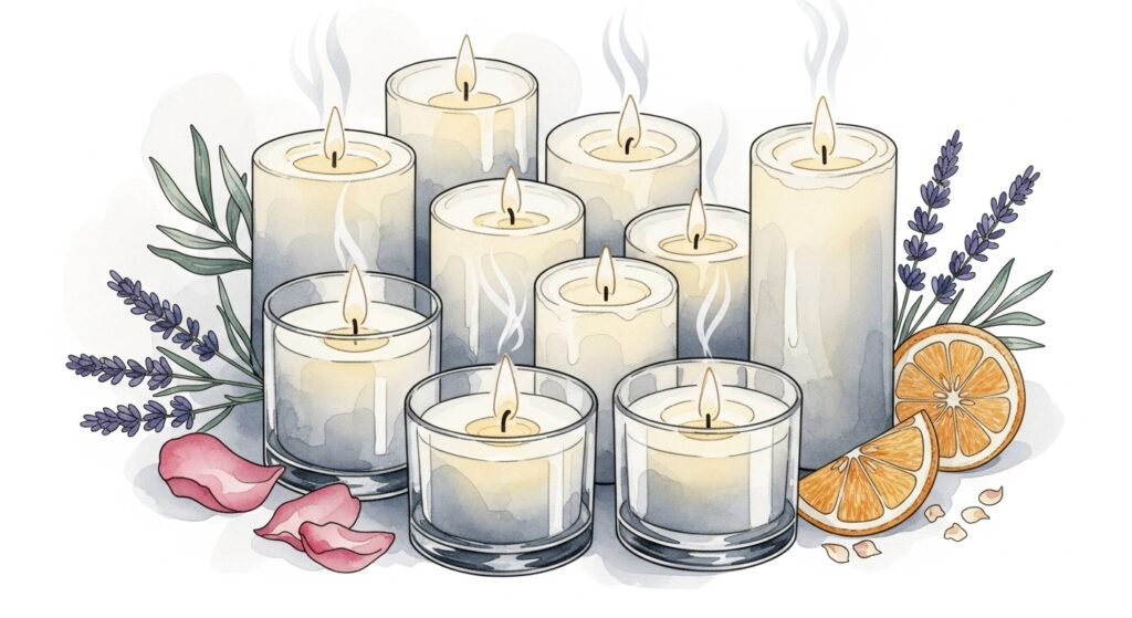 和紙や麻紐もアイデア次第で芯に早変わり