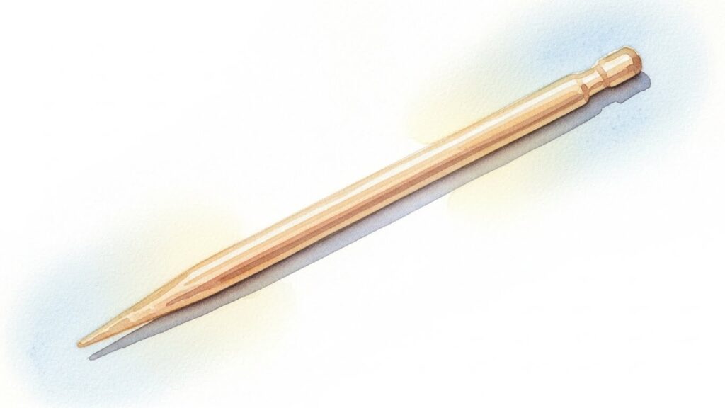つまようじを芯に使う時のコツ