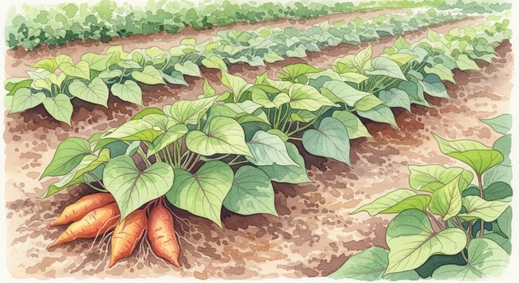 さつまいも栽培で砂を入れると水はけが良くなる