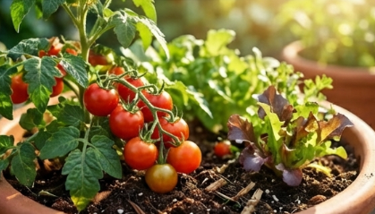 プランターの土の再生に米ぬかを使う手順