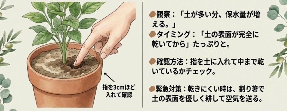 水やりの頻度を調整して根腐れを防ぐ対策
