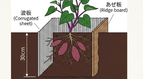 地植えなら波板などで根域制限をする工夫が必要