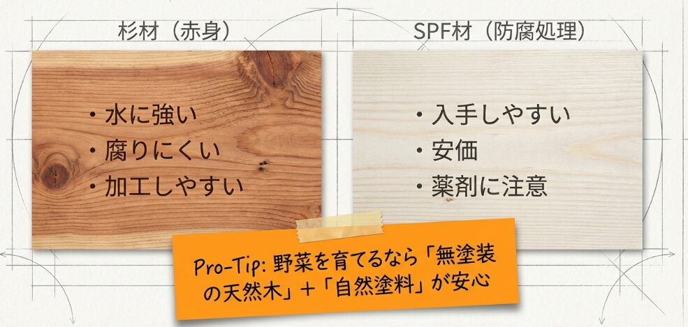 おすすめの木材と選び方