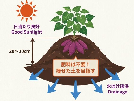 日当たりと水はけを確保して育てる土作りのコツ