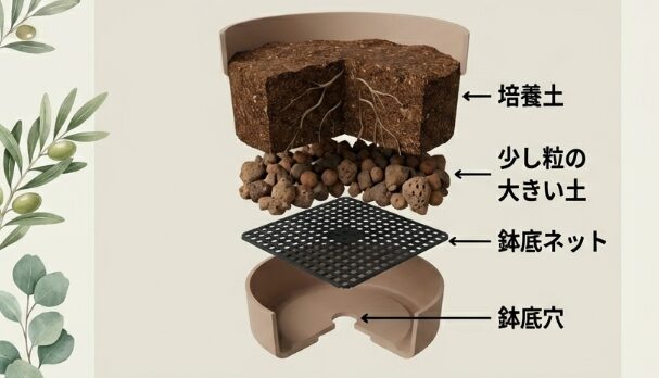 鉢底のネットだけで代用する際の注意点