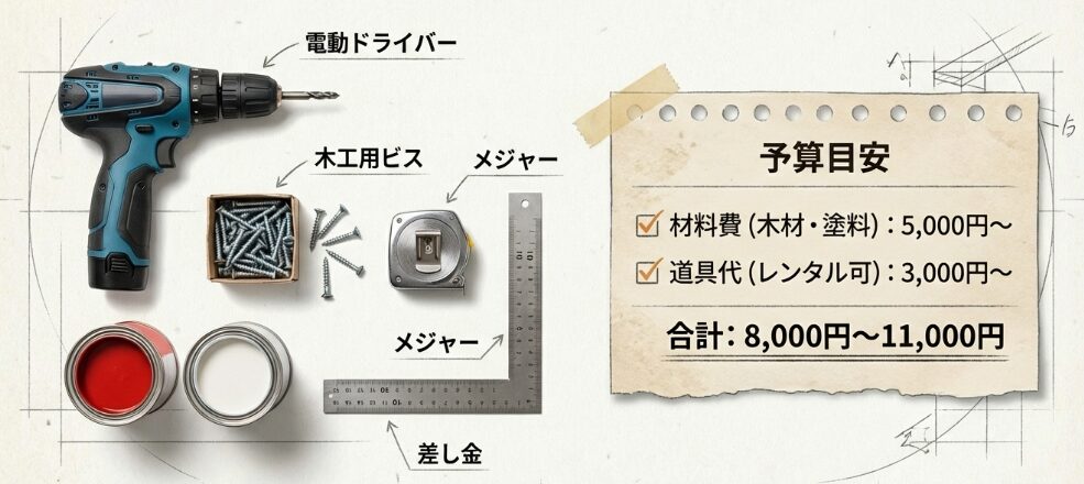 必要な道具と費用の目安