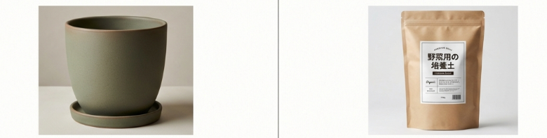プランターのサイズと培養土