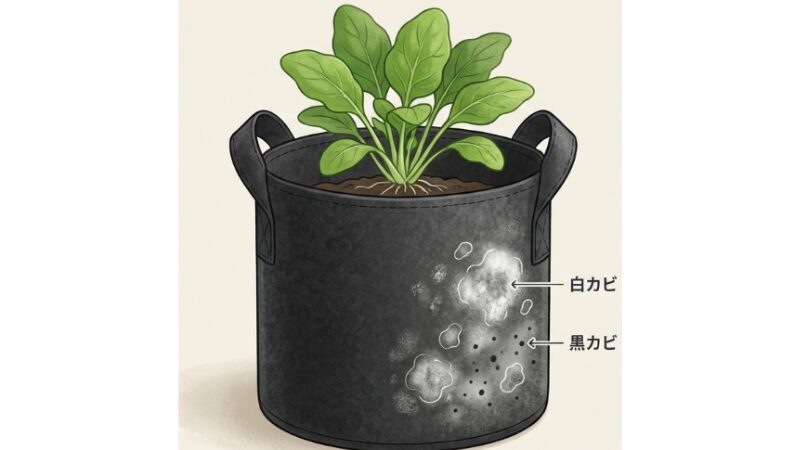 不織布プランターのカビの原因