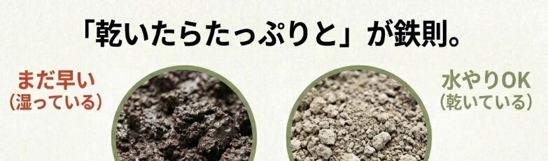 水やりの頻度とタイミングを見極める