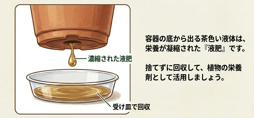 栄養満点な液肥の集め方