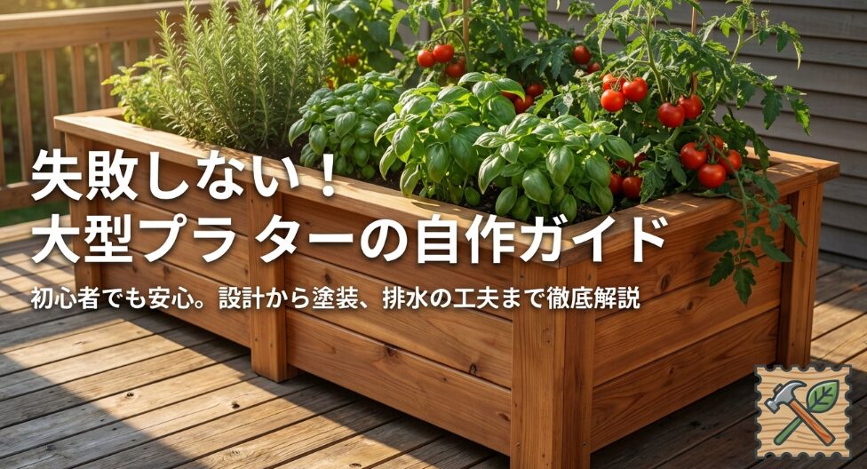 大型のプランターの自作に必要な道具と手順