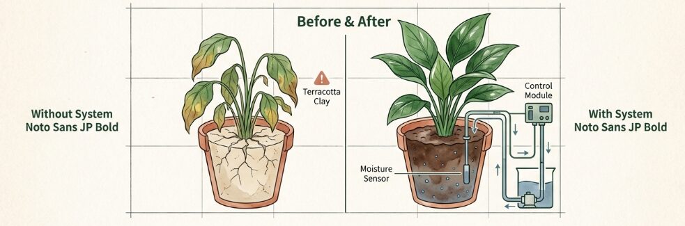 自動給水のプランターを自作するメリット