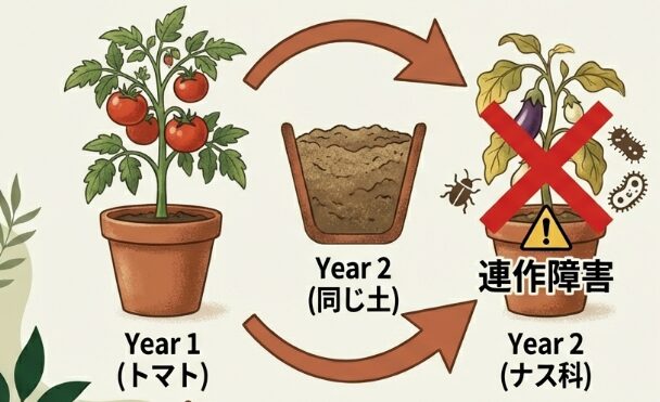 古い土や連作障害による影響