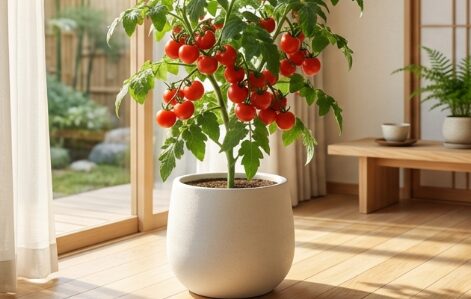 ミニトマトを室内でプランター栽培