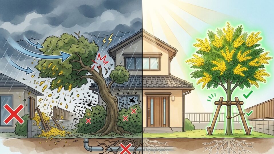 ミモザの地植えで後悔しない！