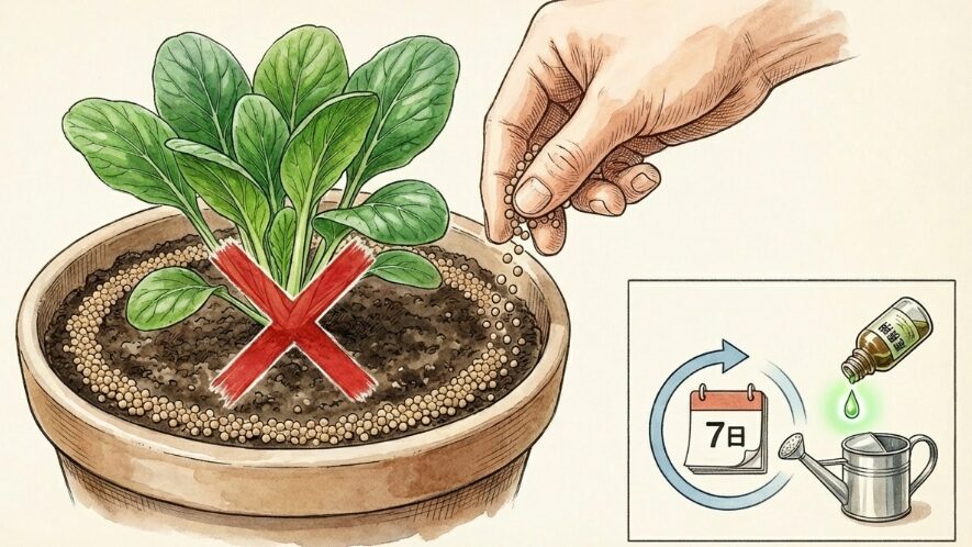 追肥のタイミングと量の目安