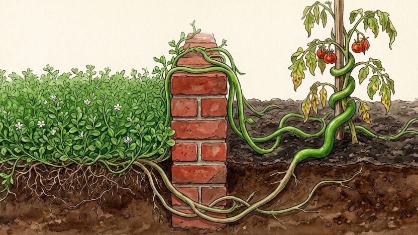 繁殖力が強く他の植物を侵食する