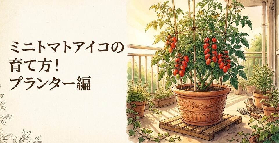 ミニトマトアイコの育て方!プランター編