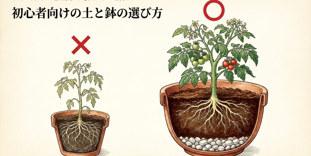 初心者向けの土と鉢の選び方