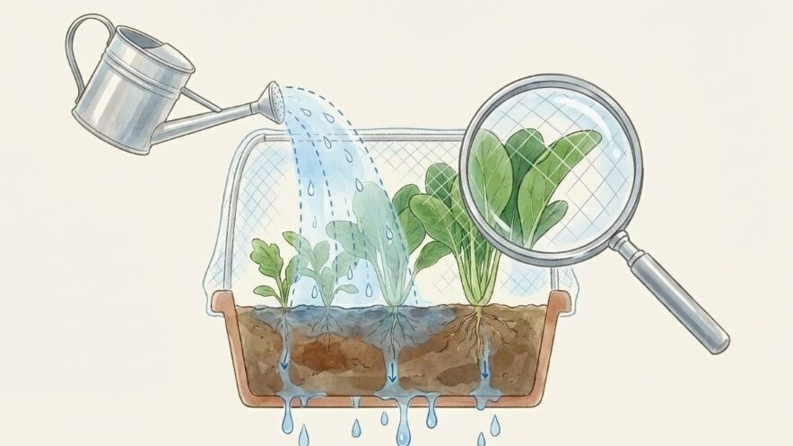 収穫までの注意点と水やり