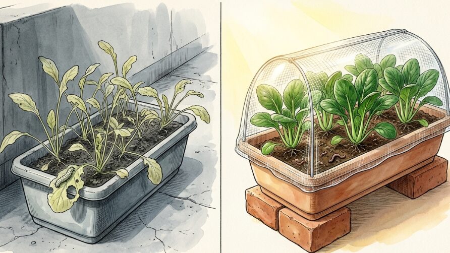 小松菜がプランターで大きくならない