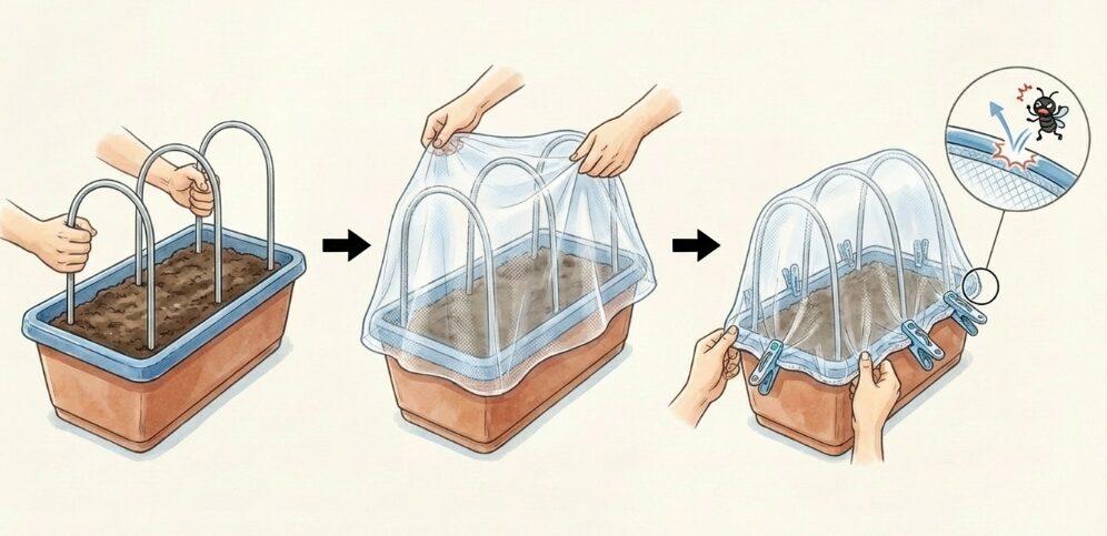 手作り防虫ネットの作り方